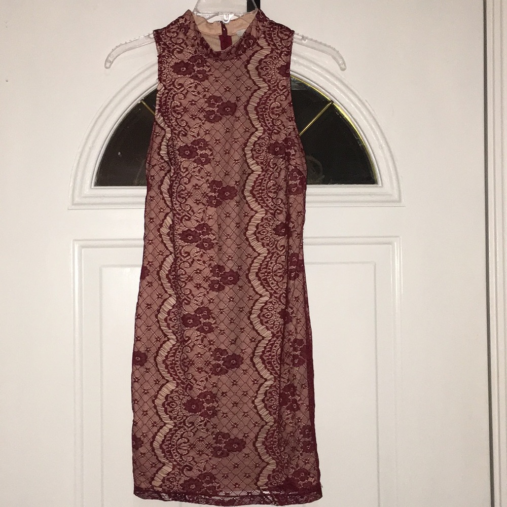 Size Small Maroon Lace Dress